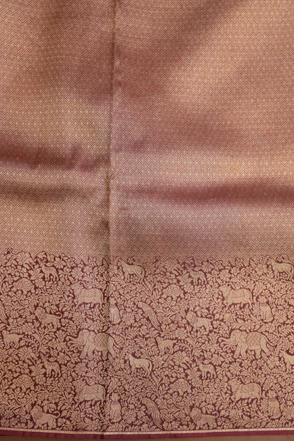 Shikargah Soft Banarasi Silk Saree–Maroon