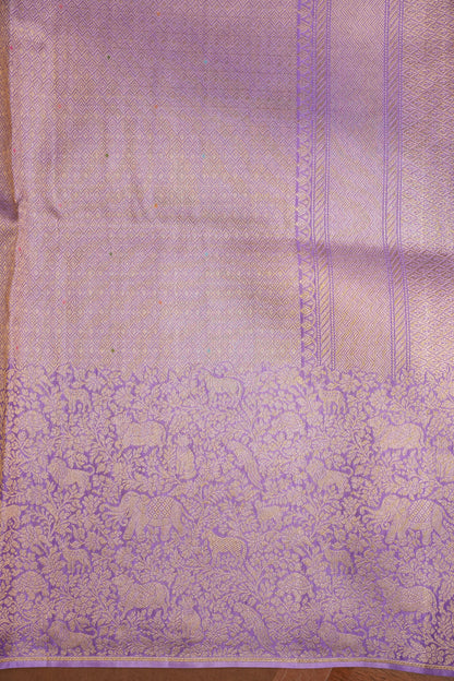 Shikargah Soft Banarasi Silk Saree–Lavender