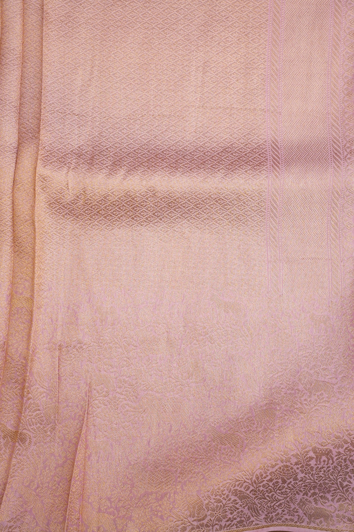 Shikargah Soft Banarasi Silk Saree–Light Pink