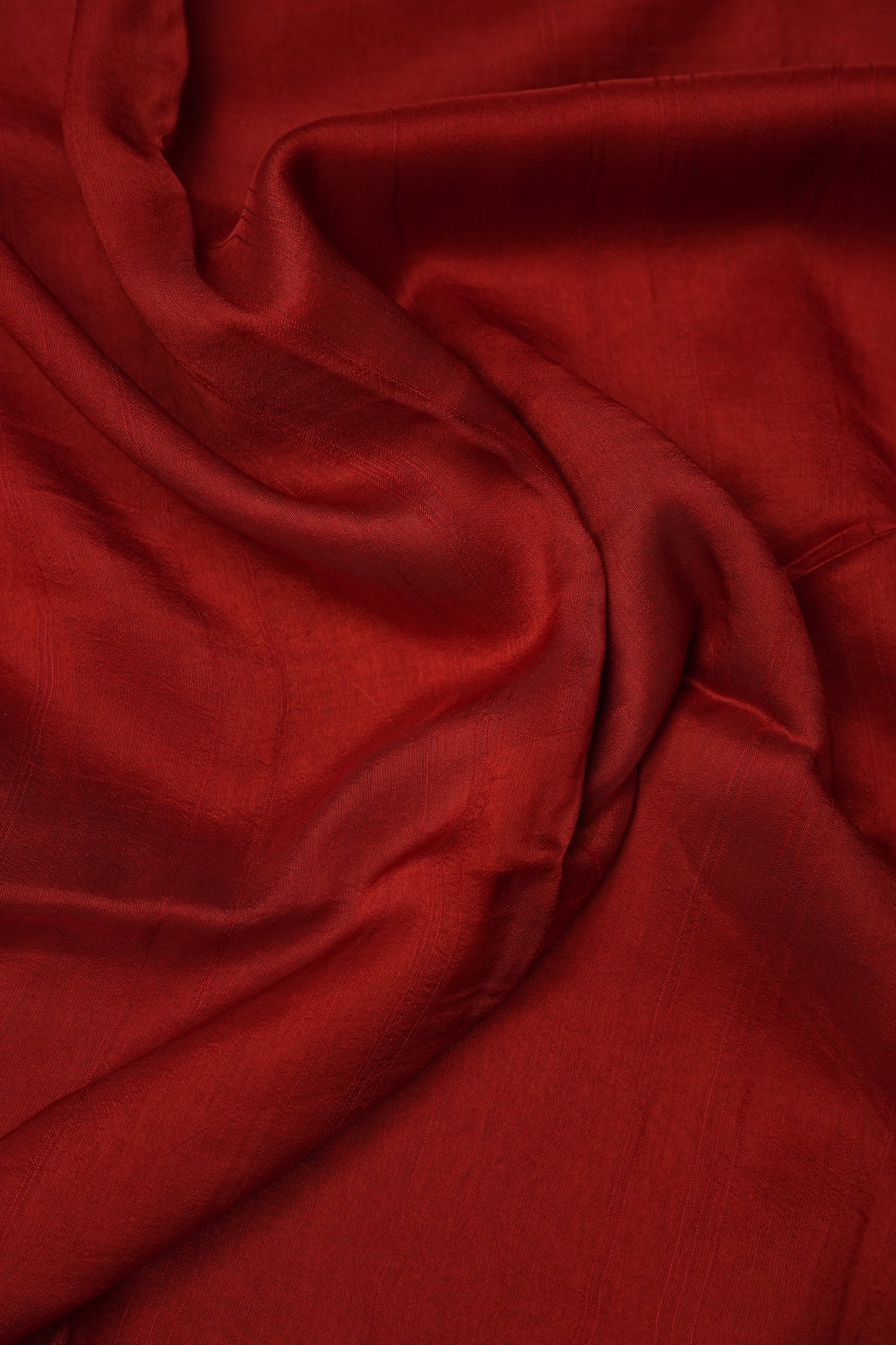 Tussar Banarasi Raw Silk Saree with Floral Zari Butta Weaving – Rust Orange