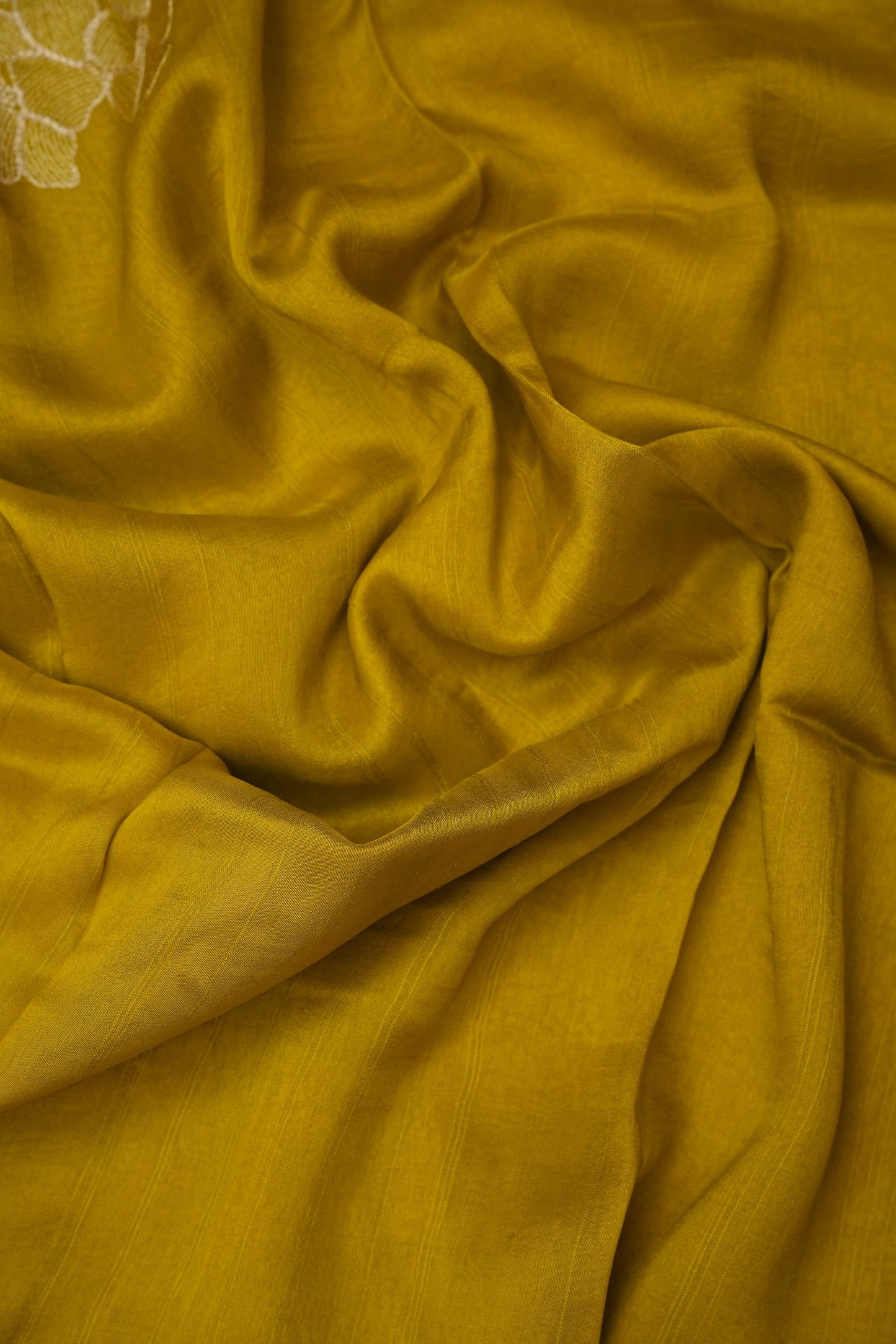 Tussar Banarasi Raw Silk Saree with Floral Zari Butta Weaving – Soft Yellow
