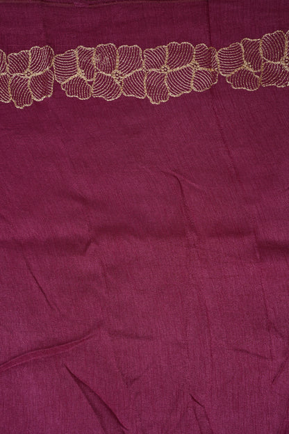 Tussar Banarasi Raw Silk Saree with Floral Zari Butta Weaving – Rose Pink