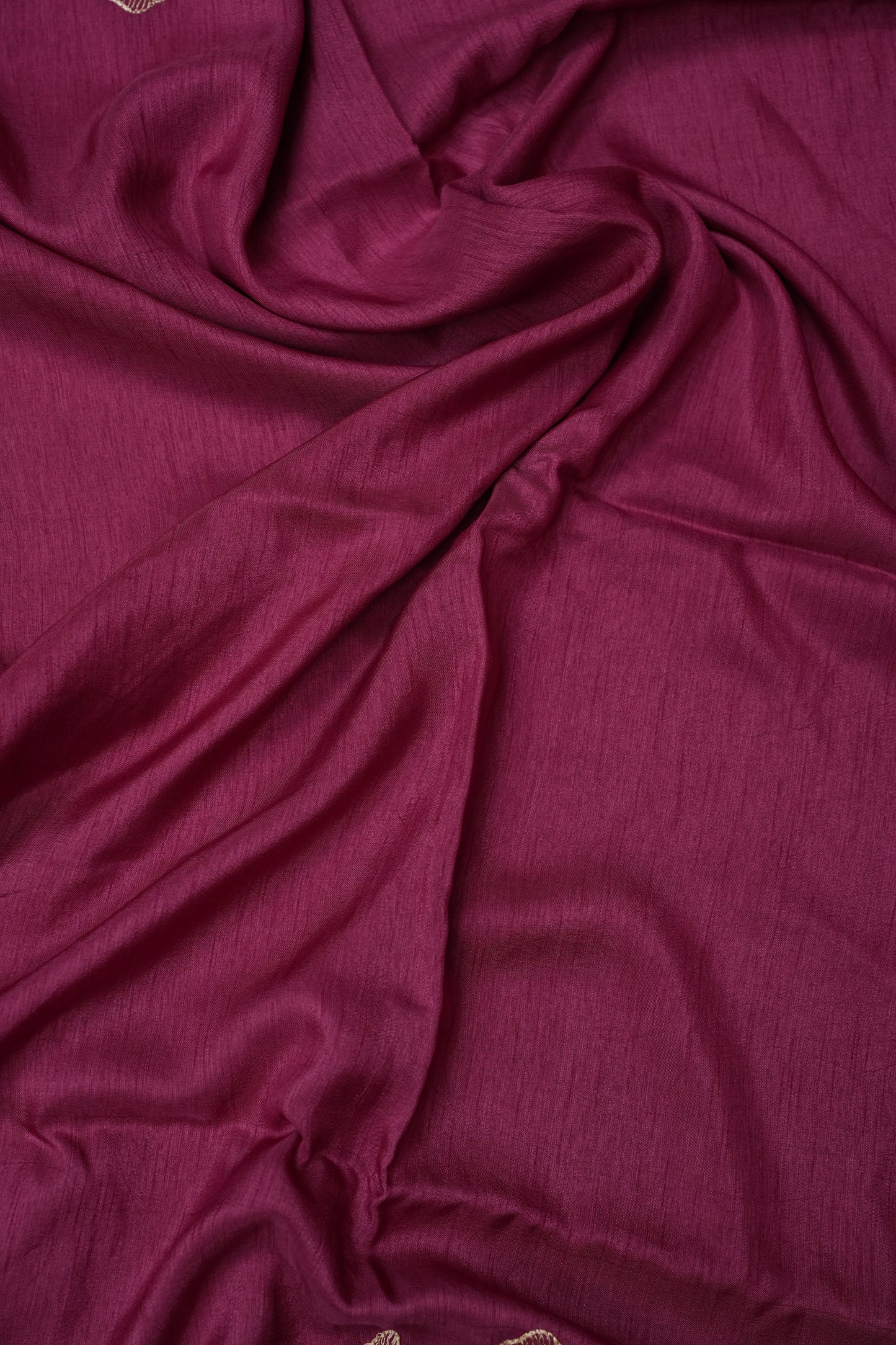 Tussar Banarasi Raw Silk Saree with Floral Zari Butta Weaving – Rose Pink