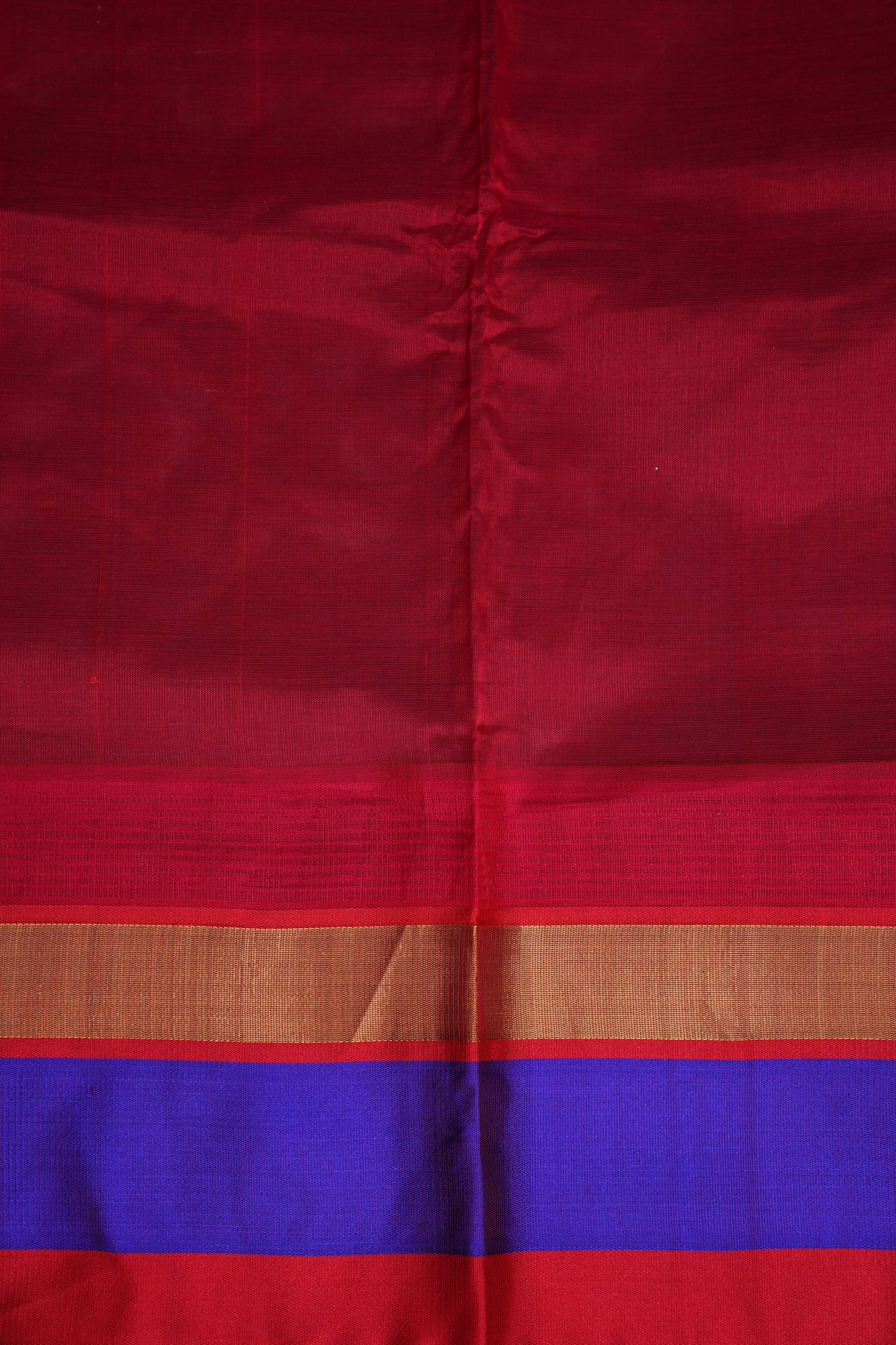 Pure Kuppadam Korvai Silk Cotton Pattu Saree-Yellow & Red