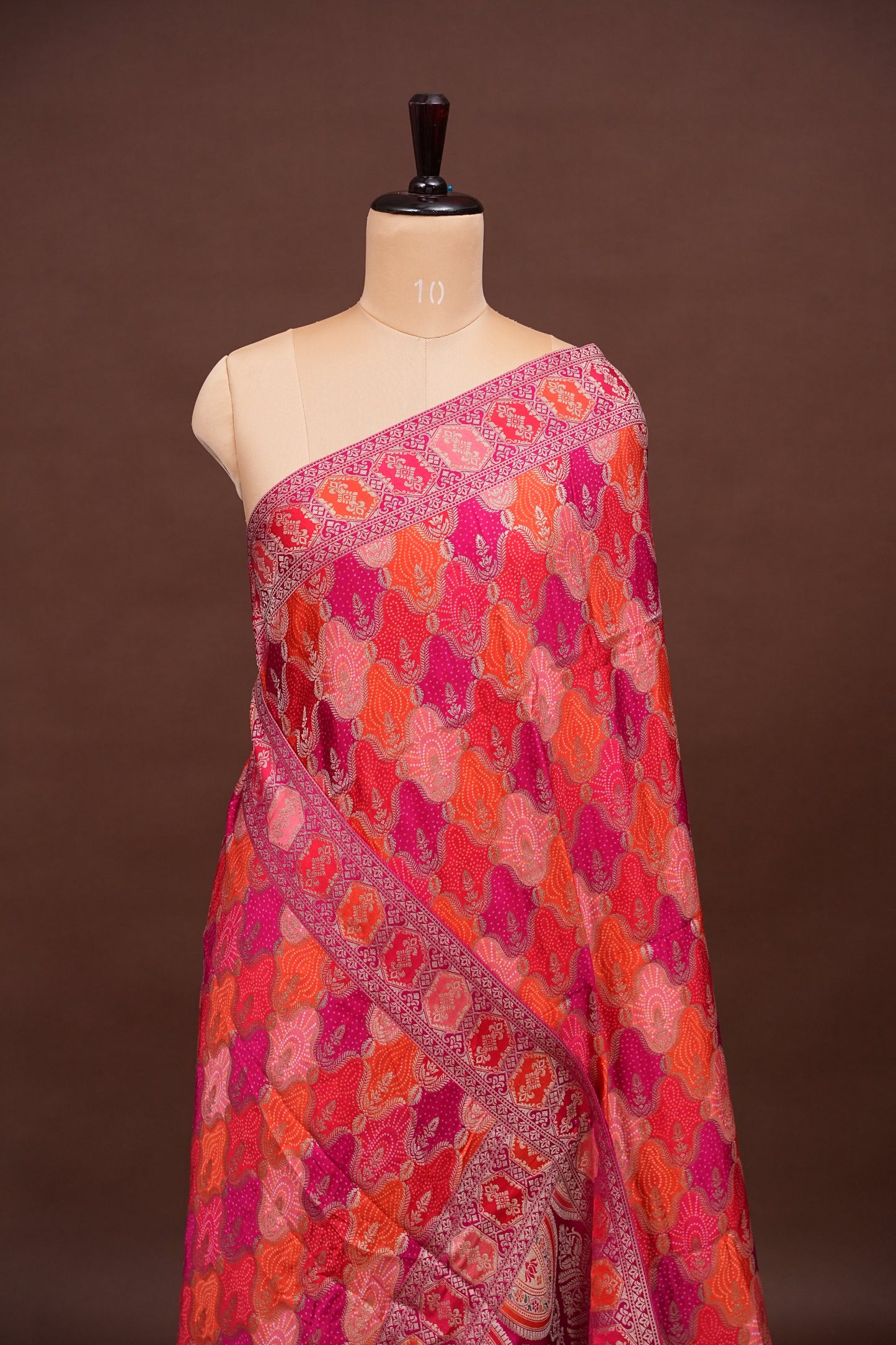 Kashmiri Pashmina Banarasi Story Telling Saree - Multicolored