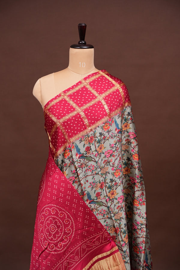 Modal & Bandhej Silk Sarees