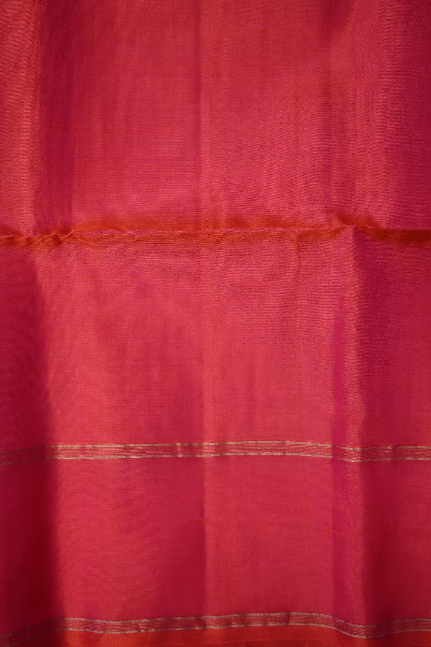 Pure Soft Silk Saree - Deep Emerald Green with Pink
