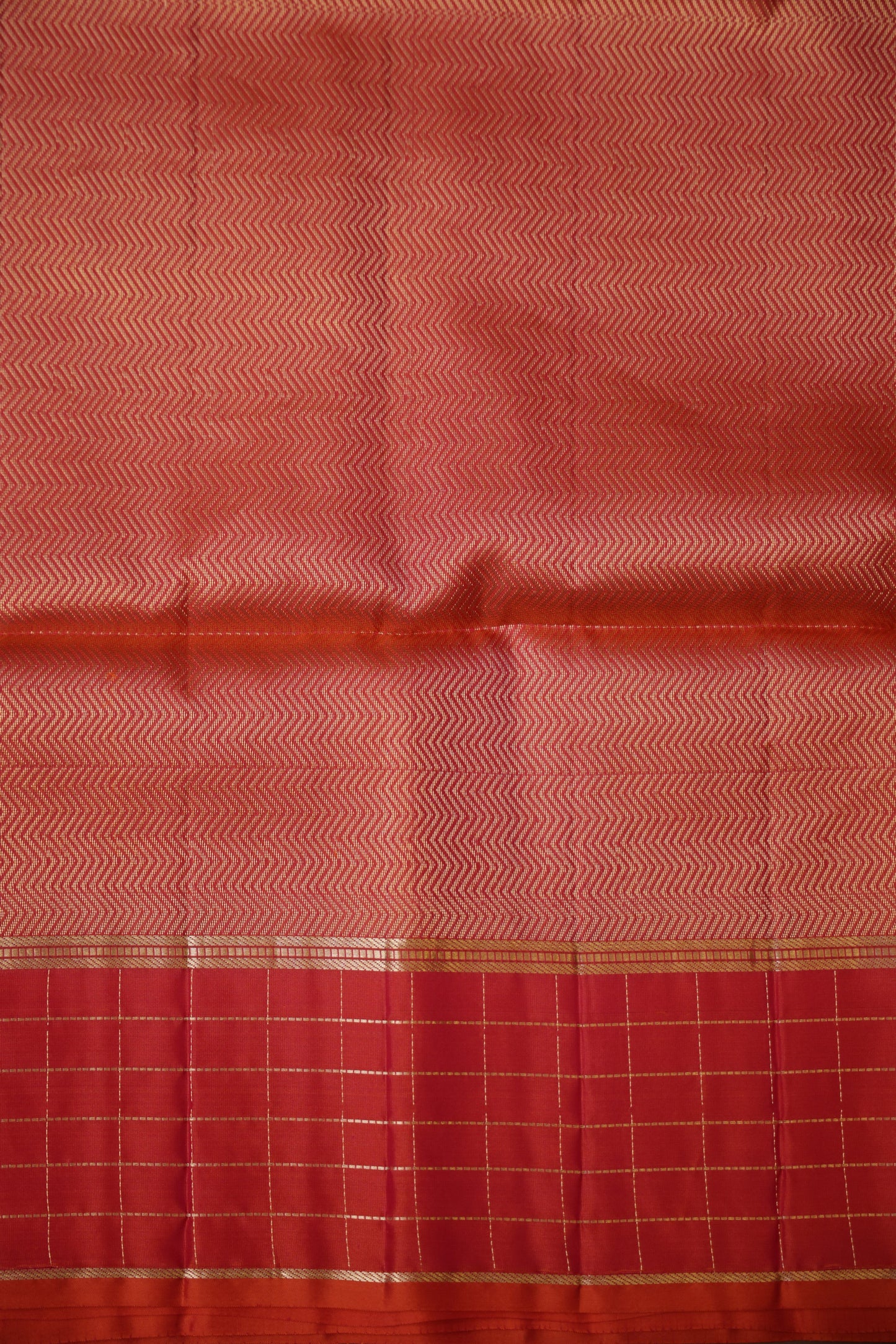 Pure Soft Silk Saree - Half White with Orange and Pink