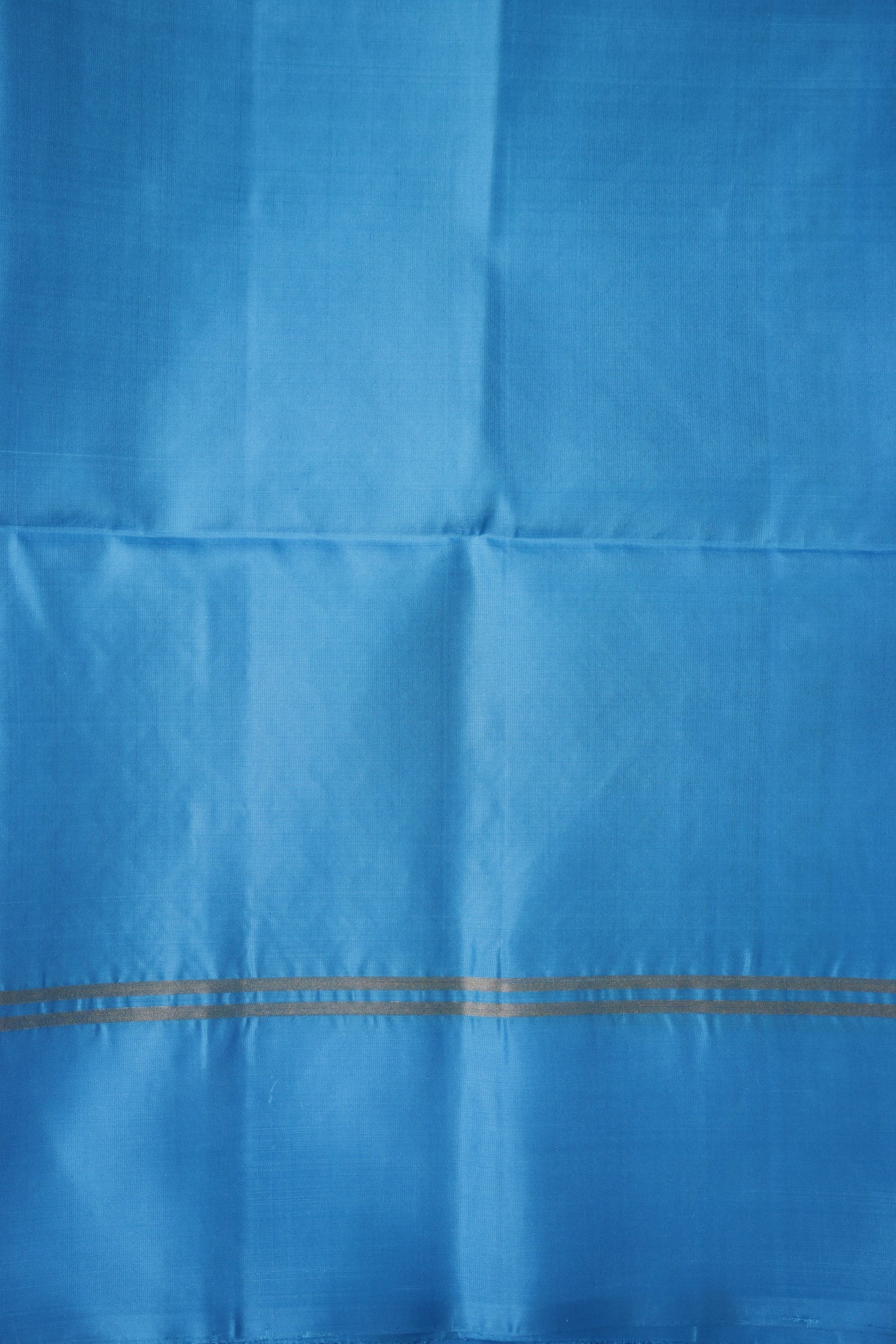 Pure Soft Silk Saree - Deep Green with Sky Blue