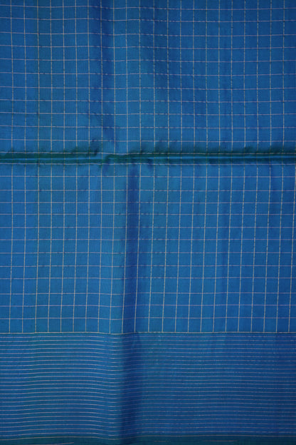 Pure Soft Silk Saree - Pink with Copper Sulphate Blue