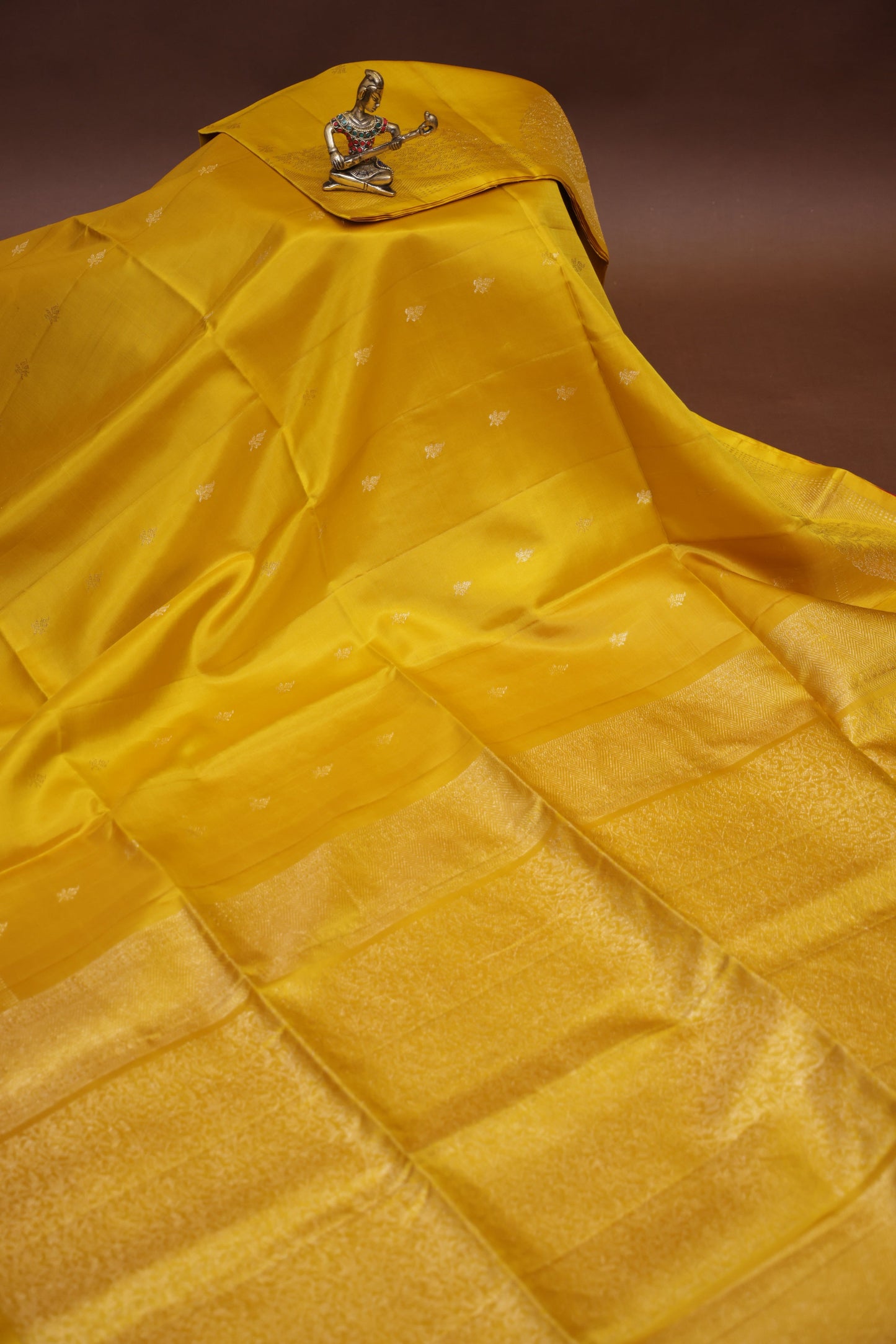 Pure Soft Silk Saree - Yellow