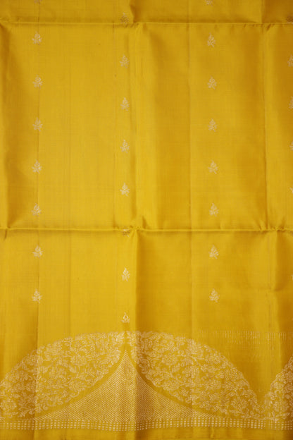 Pure Soft Silk Saree - Yellow