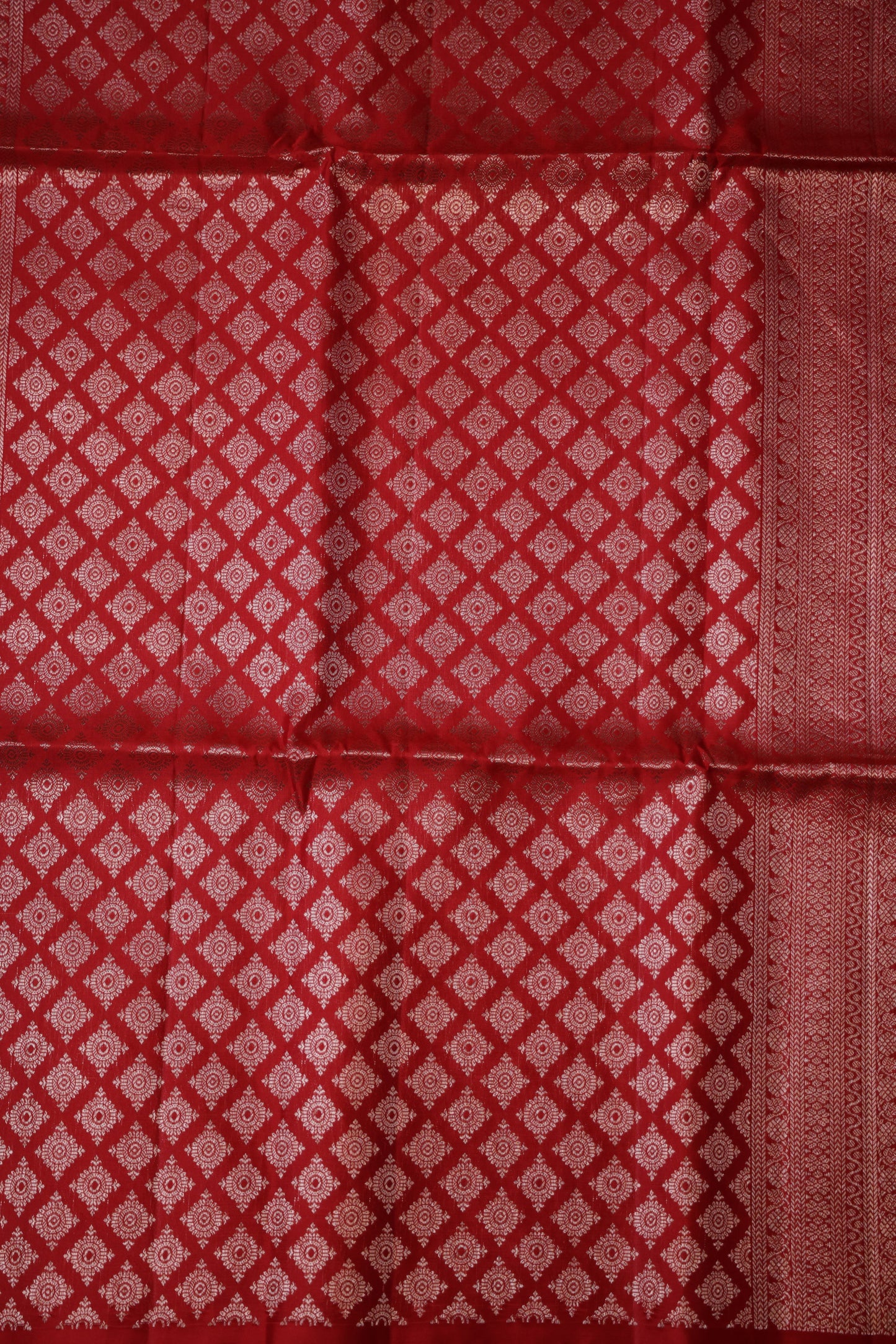 Pure Soft Silk Saree in Yellow - Yellow & Red