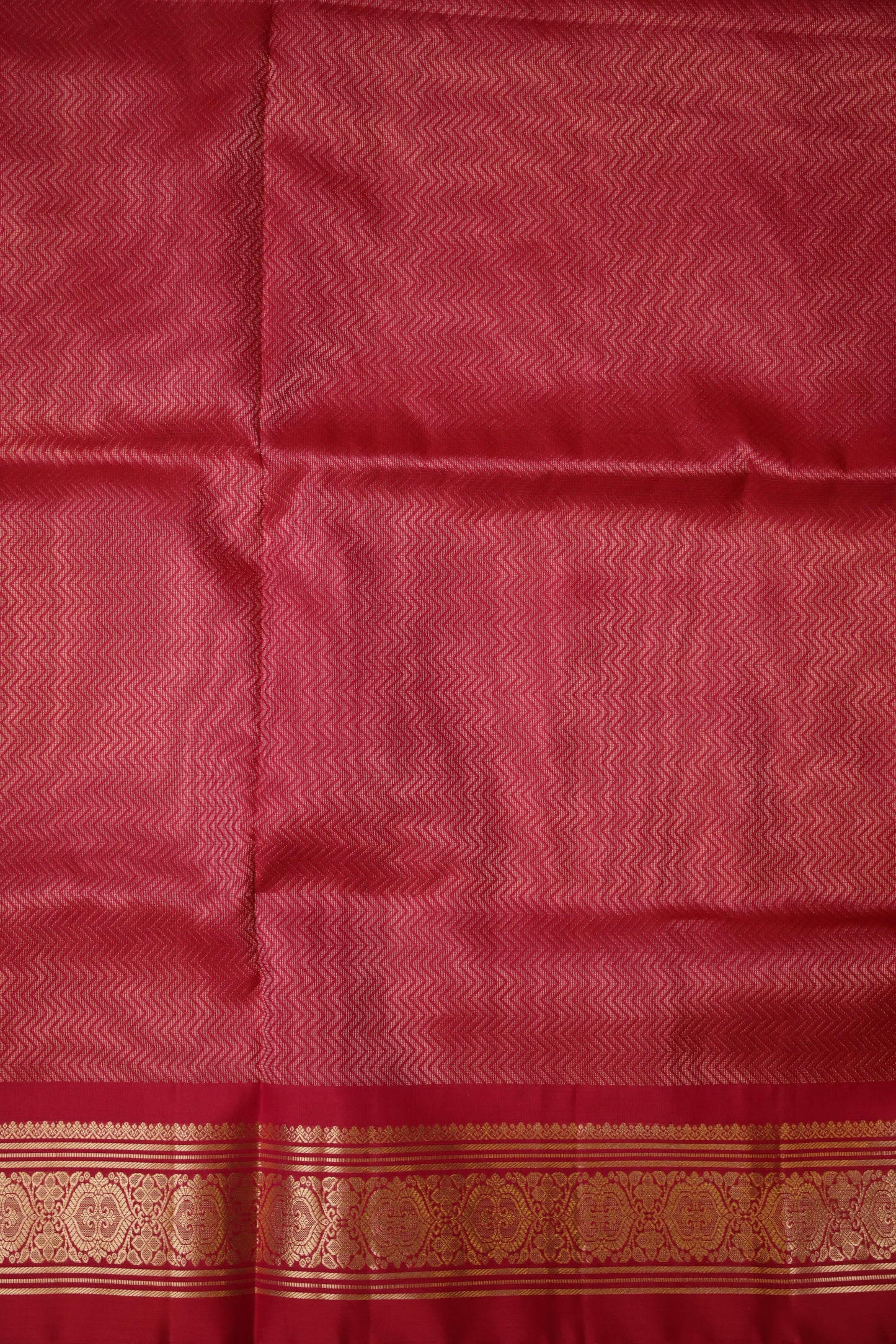 Pure Soft Silk Saree - Coral Pink & red