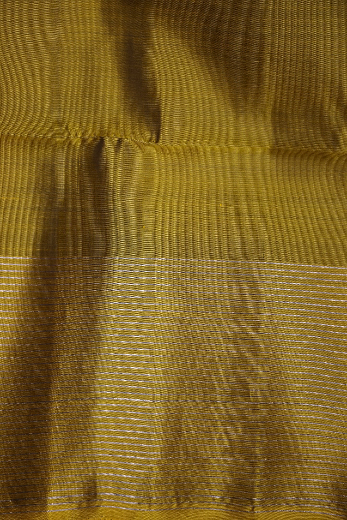 Pure Soft Silk Saree - Bottle Green & Mustard Yellow