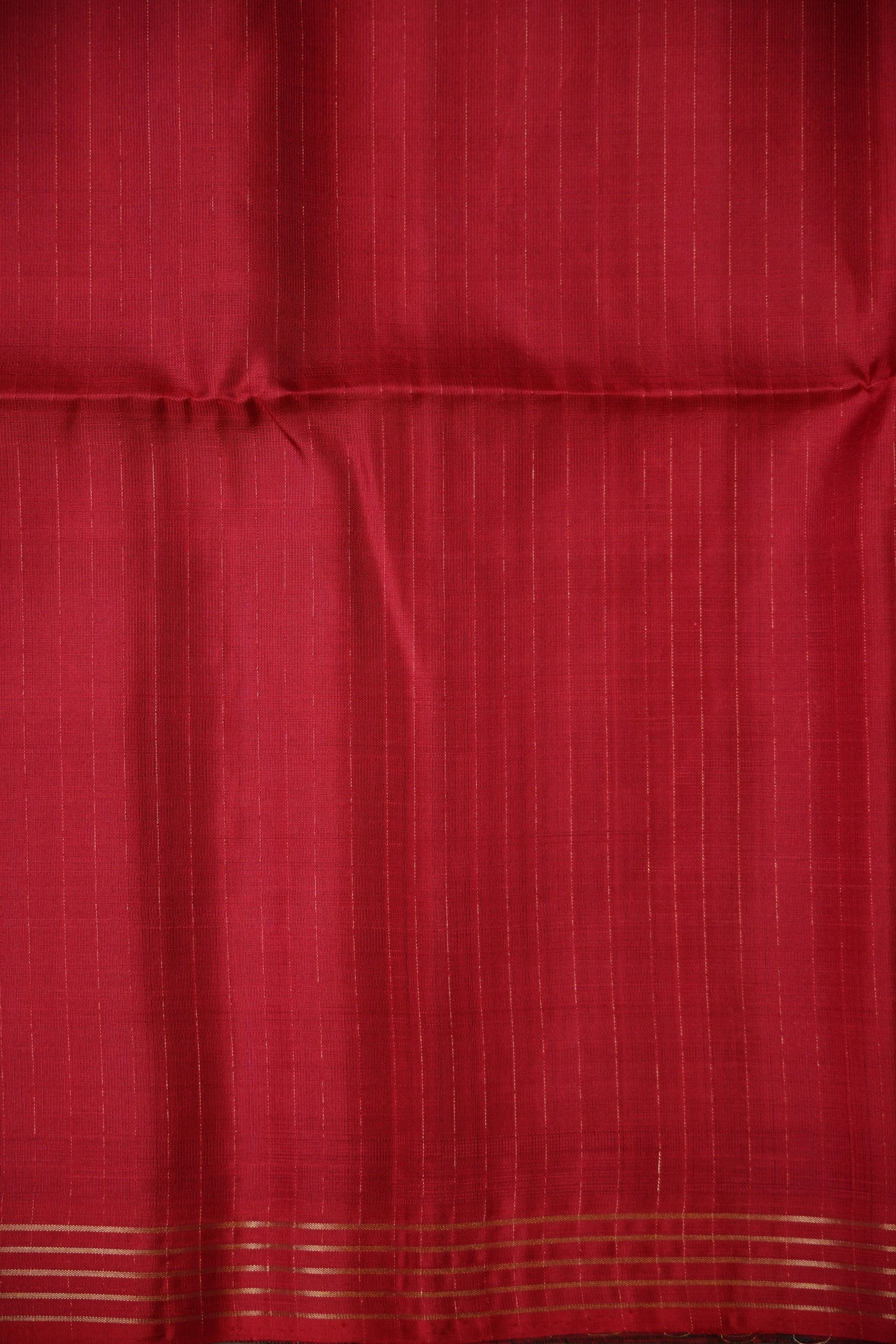 Pure Soft Silk Saree - Royal Blue & Red