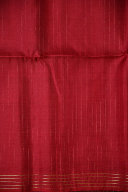 Pure Soft Silk Saree - Royal Blue & Red