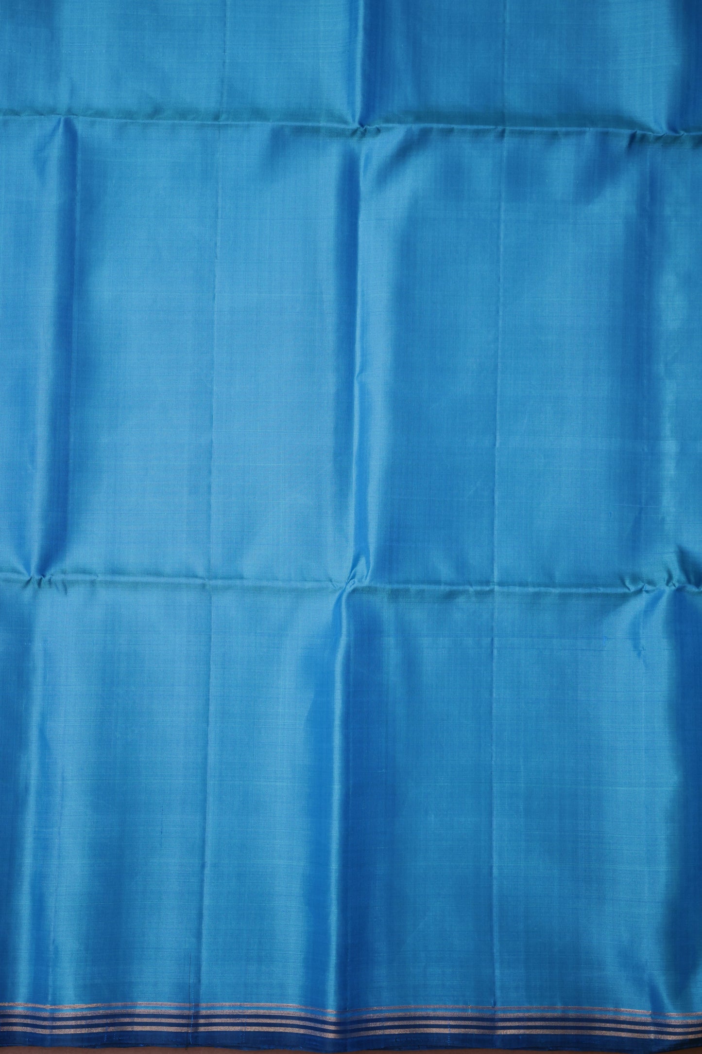 Pure Soft Silk Saree - Blue & Green