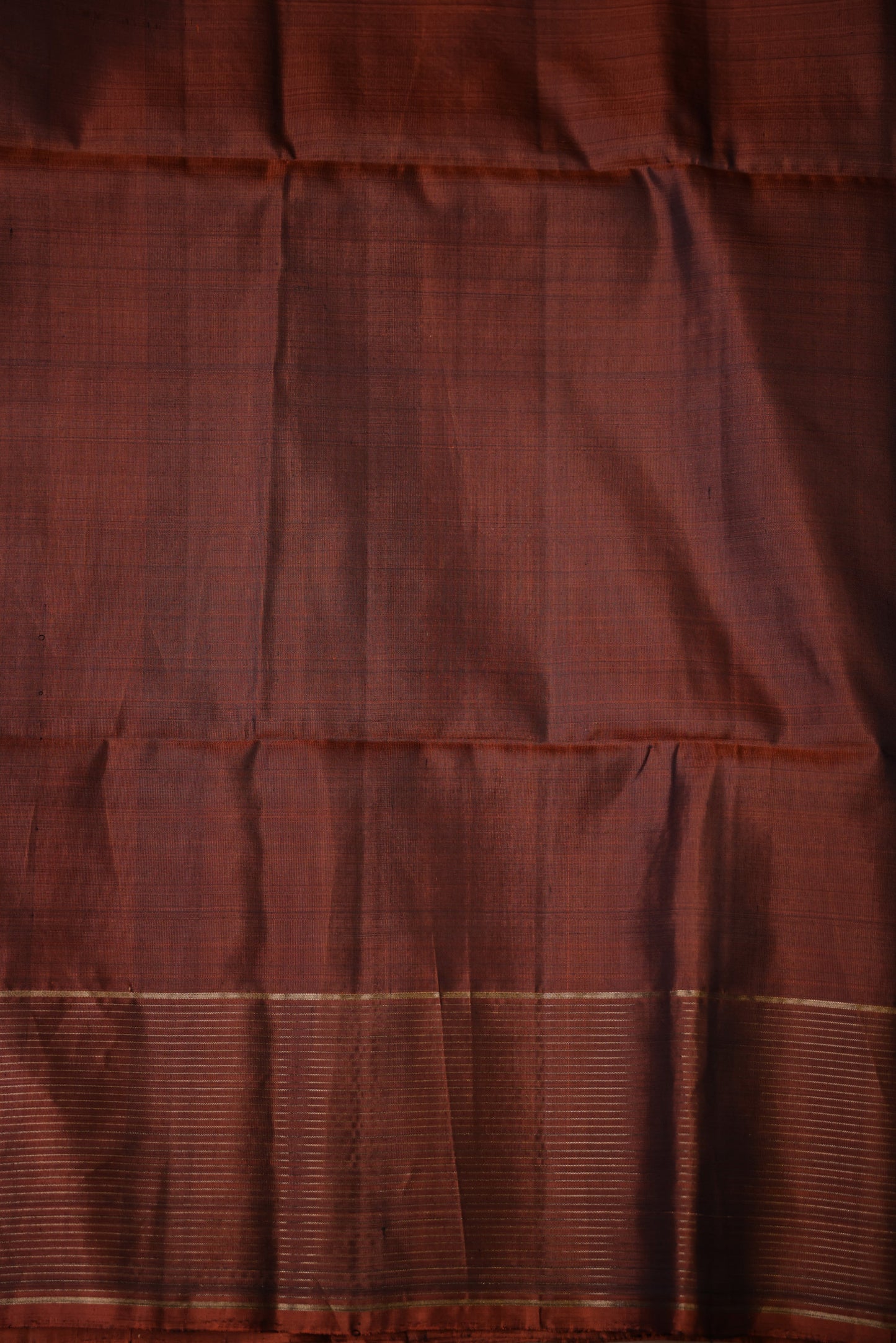 Pure Soft Silk Saree  - Copper & Royal Blue