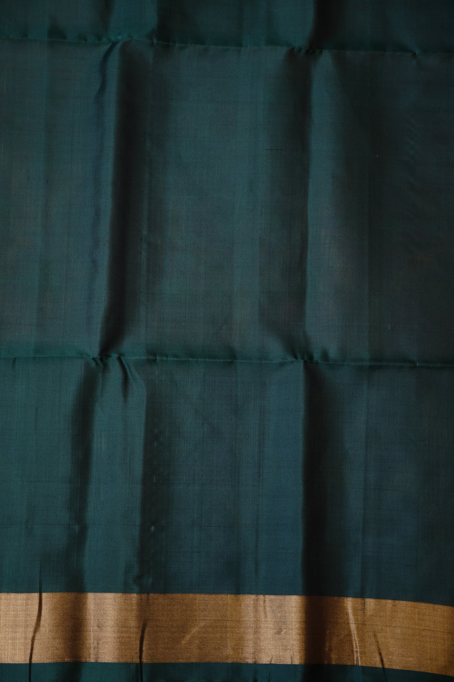 Pure Ikkat Soft Silk Saree - Peachy Pink & Bottle Green